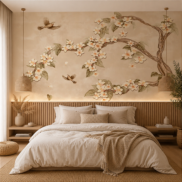 Papel de Parede Personalizado Árvore Orient