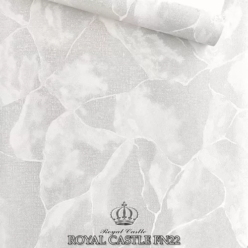 Papel de Parede Importado Texturizado Geométrico Cinza Marmorizado- Rolo de 10 metros FN22