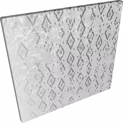 Papel de Parede Vinílico Geométrico Texturizado Importado Prata- Rolo de 10 metros MV11