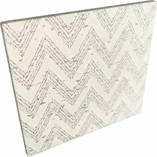 Papel de Parede Vinílico Geométrico Texturizado Importado  Chevron Prata - Rolo de 10 metros MV13