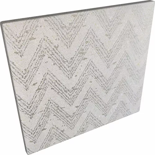 Papel de Parede Vinílico Geométrico Texturizado Importado  Chevron Prata com fundo cinza (Pequenos detalhes em dourado)- Rolo de 10 metros MV14