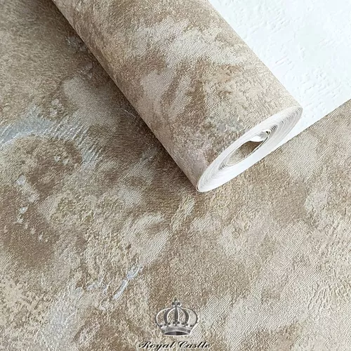 Papel de Parede Vinílico Texturizado Importado Arabesco Bronze- Rolo de 10 metros MV17