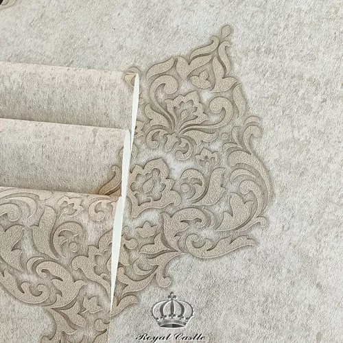 Papel de Parede Vinílico Arabesco Importado Bronze- Rolo de 10 metros MV19