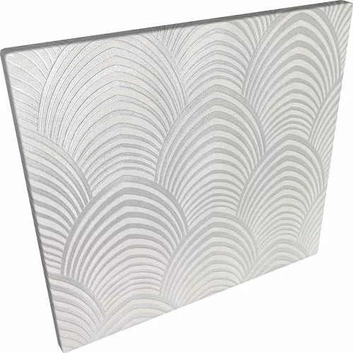 Papel de Parede Vinílico Geométrico Importado Cinza com fundo nude com brilho- Rolo de 10 metros MV23