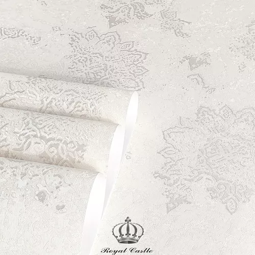 Papel De Parede Arabesco Mandala Importado Vinílico Lavável Luxo MV35 Rolo 10 MT