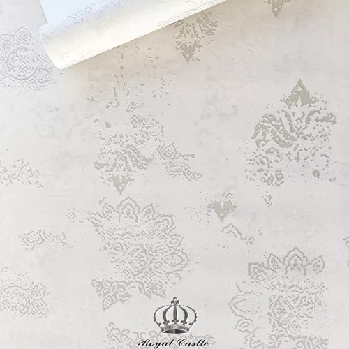 Papel De Parede Arabesco Mandala Importado Vinílico Lavável Luxo Nude MV36 Rolo 10 MT