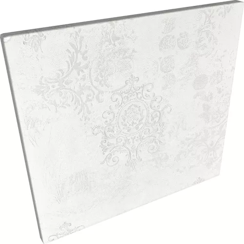 Papel De Parede Arabesco Importado Vinílico Lavável  Fundo Claro - Prata e leve Brilho MV44 Rolo 10 MT