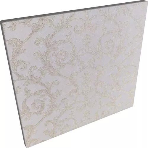 Papel de Parede Vinílico Ramos Arabesco Creme com Leve Brilho Importado Fundo Rosado Rolo de 10 metros SPX99