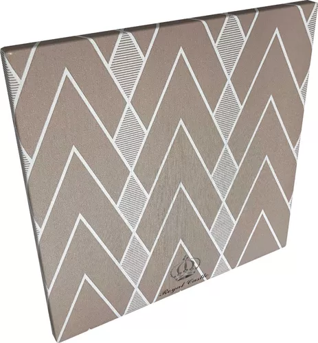 Papel de Parede Vinílico Geométrico Marrom Rolo de 10 MT EVX818