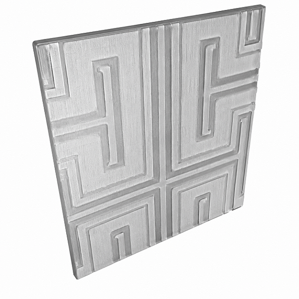 Papel de Parede Vinílico Geométrico Cinza Rolo de 10 MT EVX823