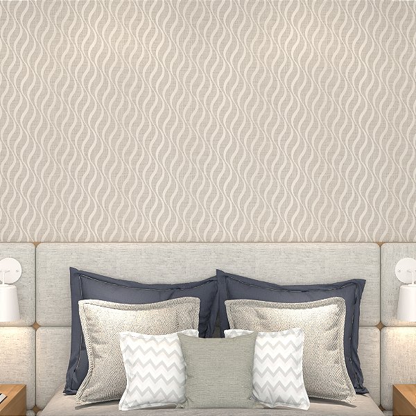 Papel de Parede Personalizado Waves Nude