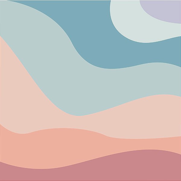 Papel de Parede Personalizado Ondas Abstratas