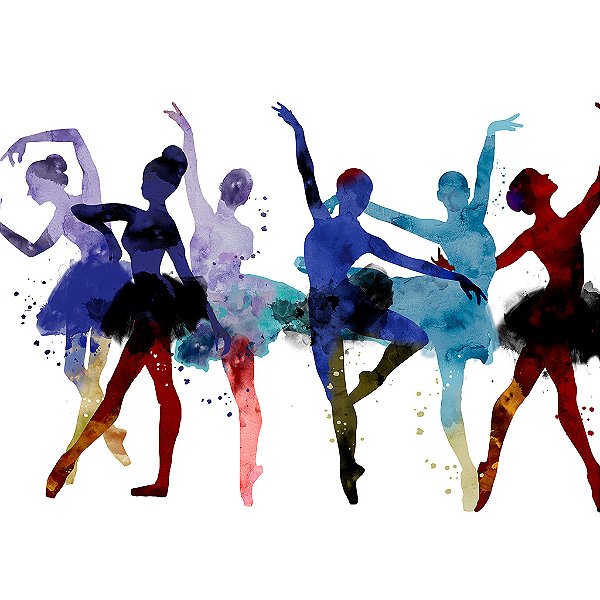 Papel de Parede Personalizado Passos de Ballet