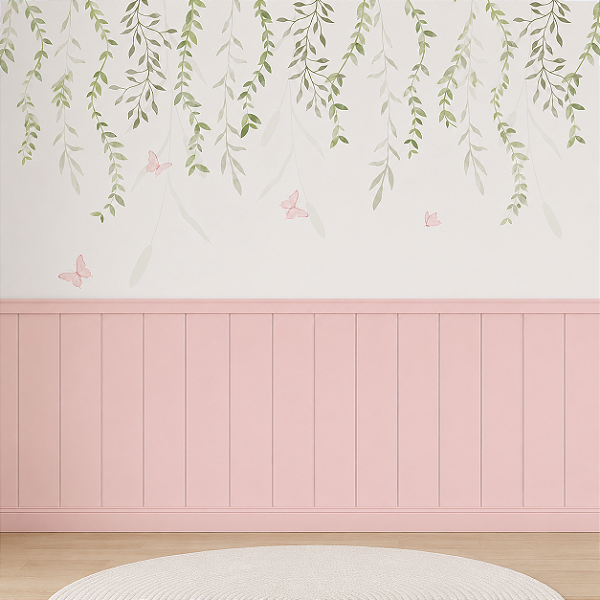 Papel de Parede Personalizado Lambri - Meia parede - Diverssas Cores