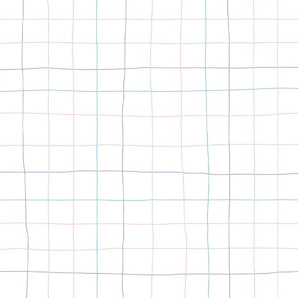 Papel de Parede Personalizado Infantil Quadriculado Linhas Coloridas Sob Medida