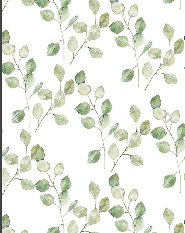 Papel de Parede Personalizado Folhagens Ramos Clean