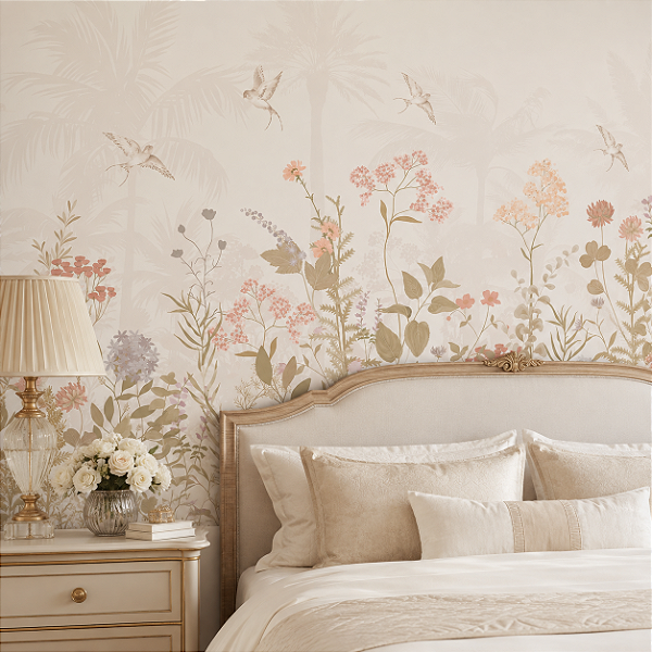 Papel de Parede Personalizado Jardim Sereno Sob Medida