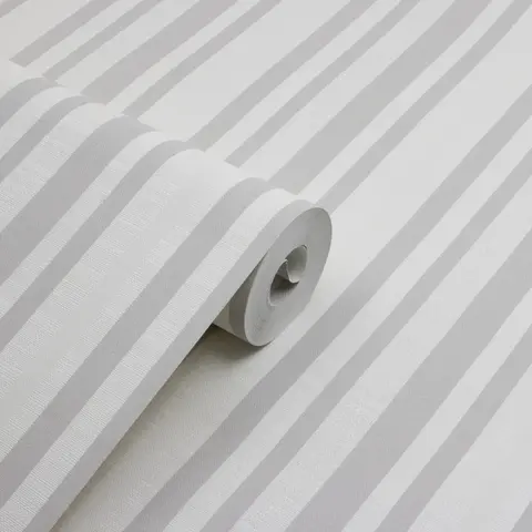 Papel De Parede Importado Infantil Vinílico Lavável Listras Cinza com Brilho PDS0704 Rolo 9,5 MT