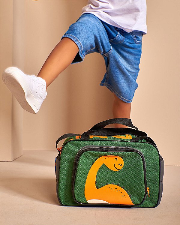 Bolsa Passeio Dino Verde Bandeira