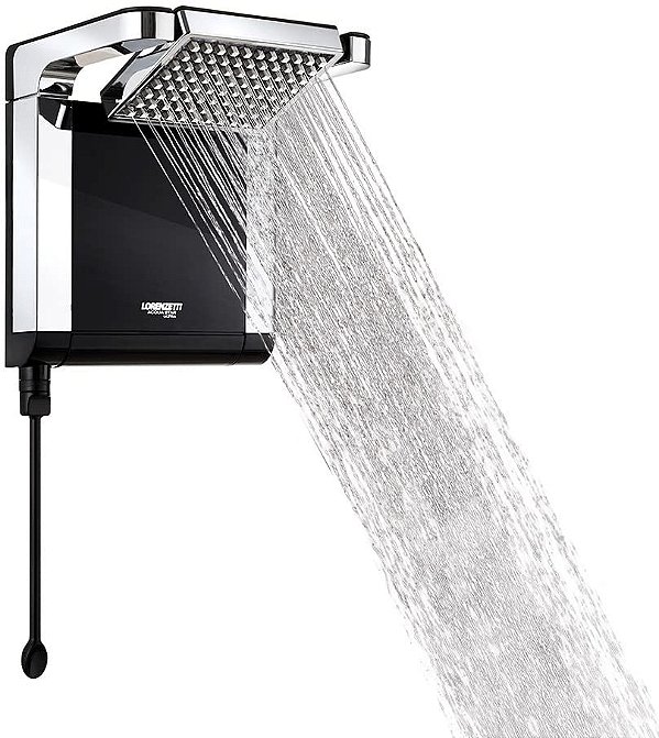 Ducha Acqua Star Eletrônica Ultra Preto/Cromado Lorenzetti 220V