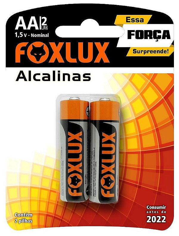 Pilha Alcalina Blister 1,5V Foxlux
