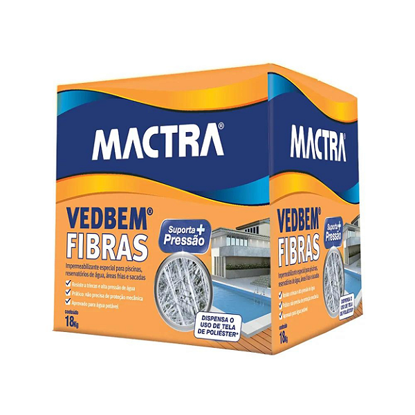 Impermeabilizante Mactra Vedbem Fibras 18Kg