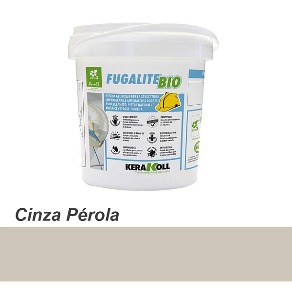 Rejunte Fugalite Bio Cinza Pérola 1,5 KG Kerakoll