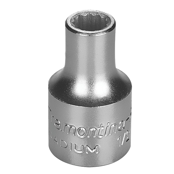 Soquete Estriado 23 Mm Encaixe 1/2" Aço Ref.:44833/123  - Tramontina Pro