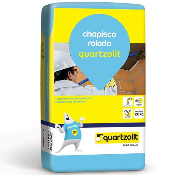 Argamassa Quartzolit Chapisco Rolado 20Kg