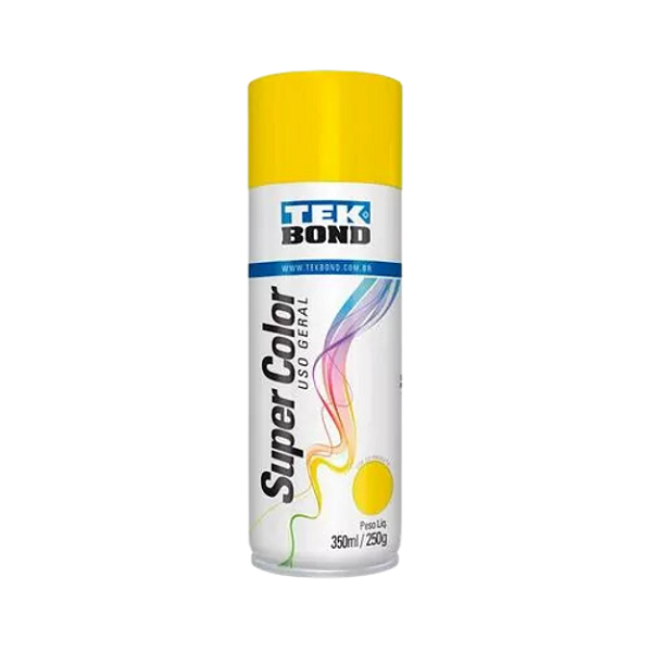 Tinta Spray Amarelo Uso Geral 350ml Tek Bond