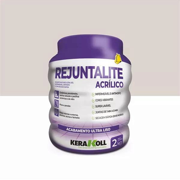 Rejunte Acrilico Kerakoll Cinza Perola 2Kg