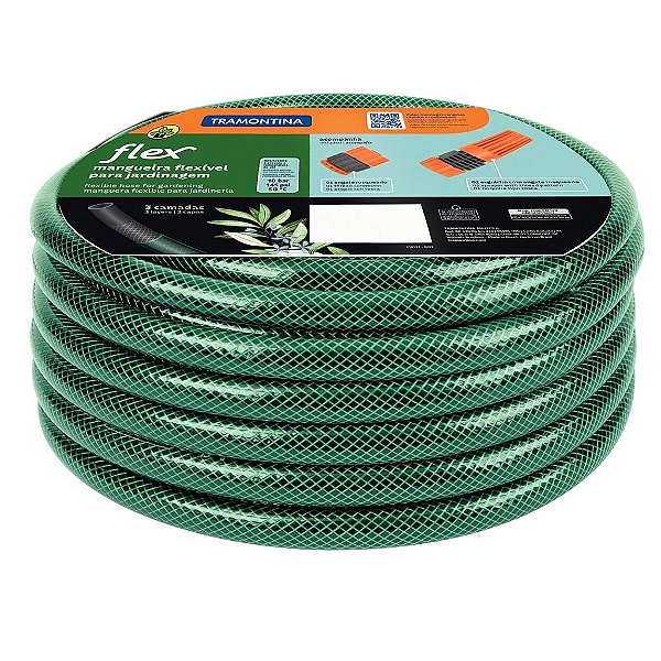Kit Mangueira para Jardim 15 Metros com Engate Esguicho Verde 79172150 Tramontina