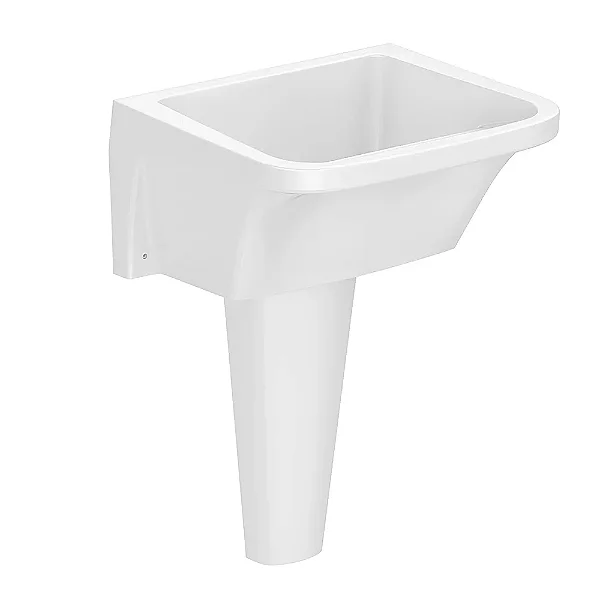 Tanque de Louça com coluna GG 47L 66x57CM Branco Incepa