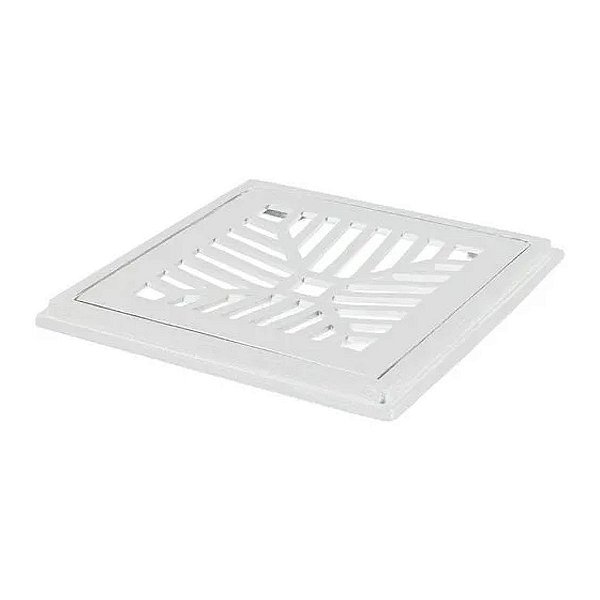 Grelha Côncava com Porta Grelha CJL-15X15CM Branca Costa Navarro