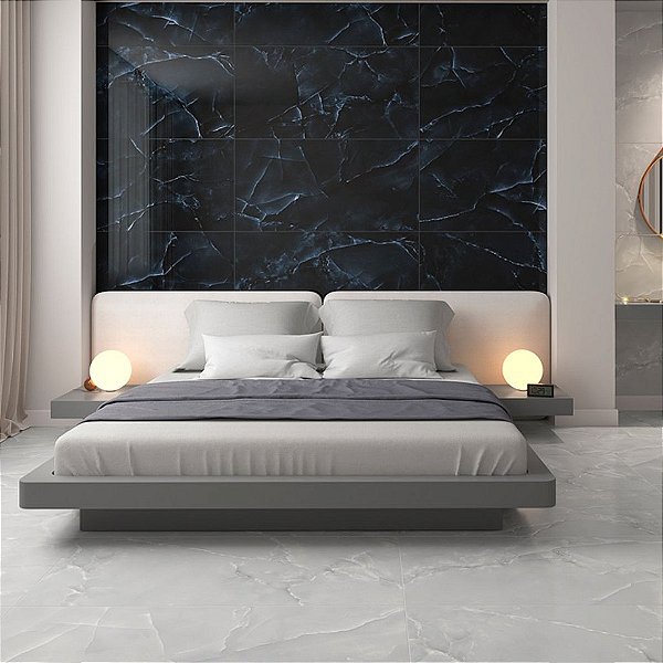 Porcelanato Pérola Negra Polido 61X120 HPO 120.125 Caixa com 2,20m² Helena