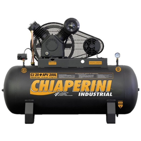 Motor Compressor Chiaperini 20APV 200L 5hp Trifasico 220/380V