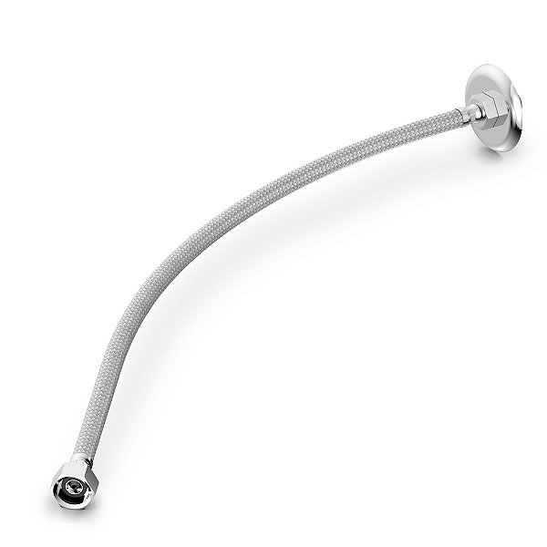 Flexível de Alimentação 60 cm Aço Inox Trançado com Canopla - Celite