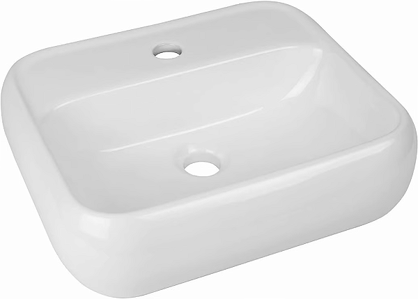 Cuba de Apoio Retangular com Mesa ICA10 Branca - Icasa