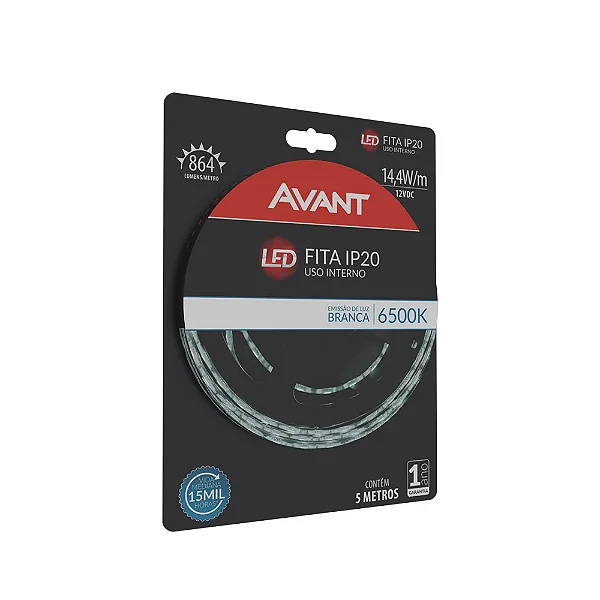 FITA LED AVANT IP20-4,8W 5MTS BR6500K