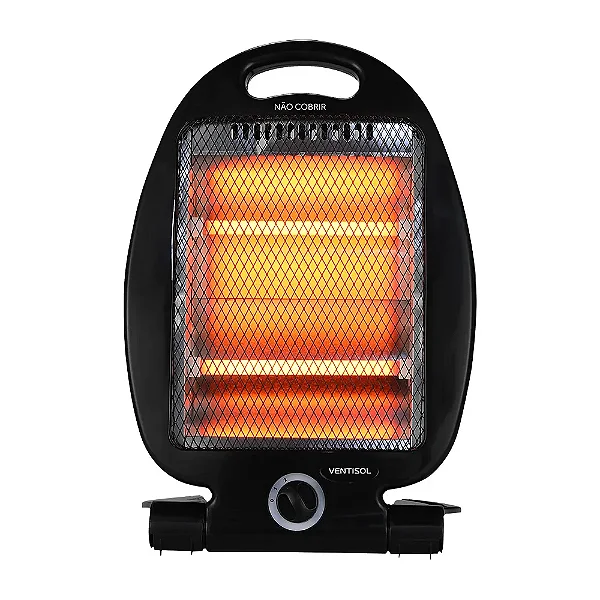 AQUECEDOR VENTISOL QUARTZO AQ-02 800W 220V PRETO