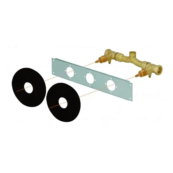 Kit misturador chuveiro roscável 3/4" x 1/2" com travessa de 60 cm bruto