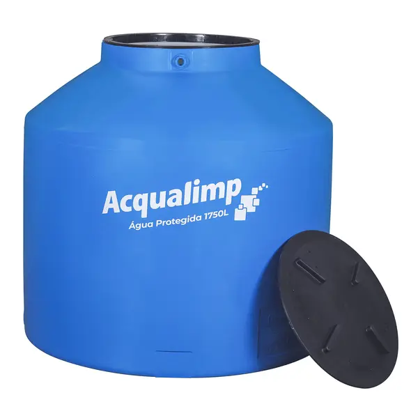 CAIXA D'AGUA TANQUE ACQUALIMP AZUL 1.750L C/T ROSC AGUA PROTEGIDA
