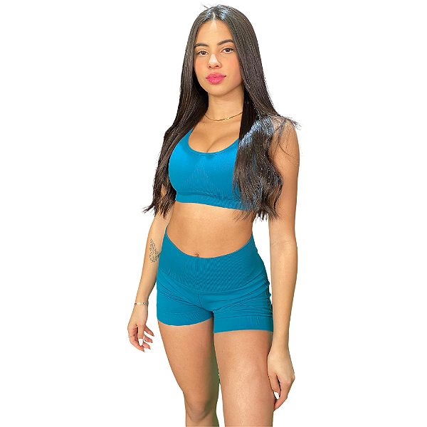 Shorts Feminino Sem Costura  Lupo Basic