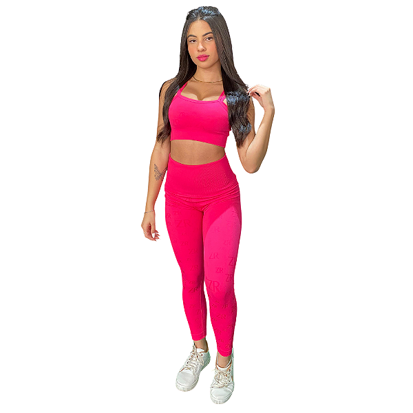 Calça Legging Sem Costura Monocromático ZR