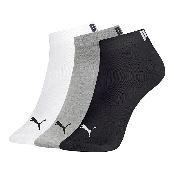Meia Masculina Sapatilha Puma - Kit c/ 3