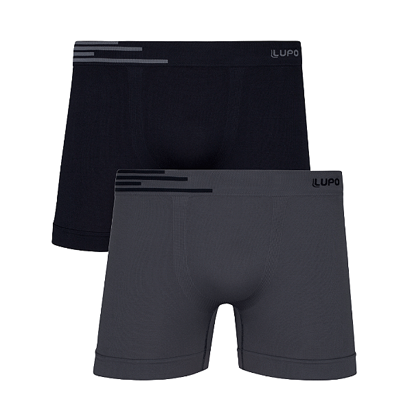 Kit Cueca Boxer Sem Costura Lupo