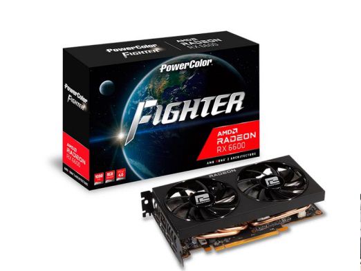 Placa De Video Power Color Radeon Axrx 6600 8Gb 8Gbd6-3Dh