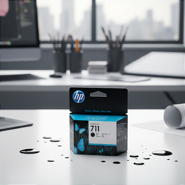 Cartucho De Tinta Hp 711 Preto 80Ml Cz133Ab