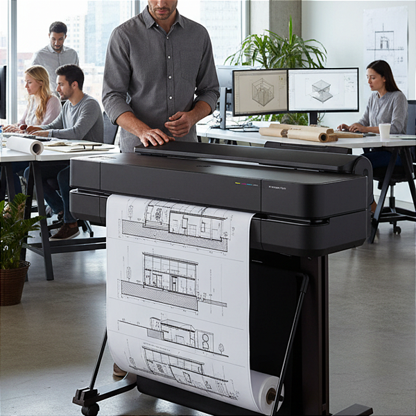 Plotter Hp Designjet T650 24 Polegadas A1 Wi-Fi Usb 5Hb08A