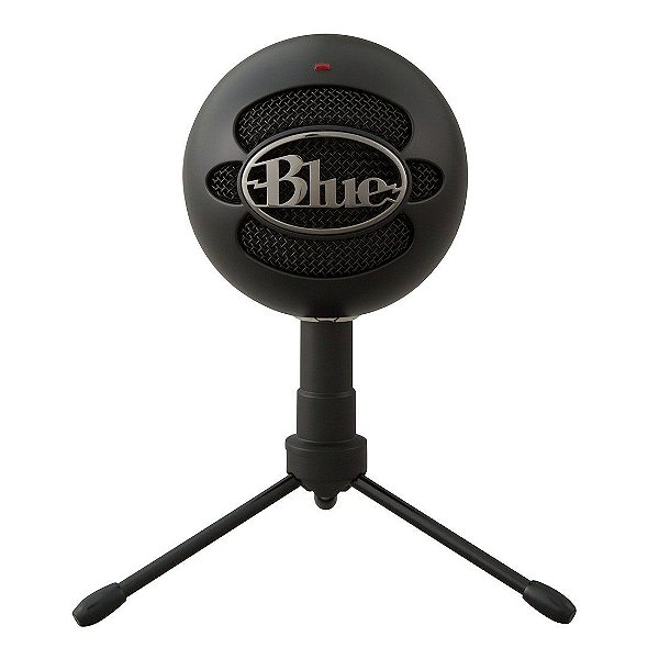 Microfone Logitech Blue Snowballce Preto Usb 988-000067